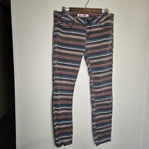 1st Kiss Aztec printed skinny Jeans Juniors Size 11